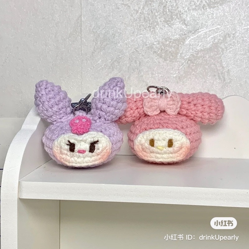 móc khoá len nhât vật hoạt hình hello kitty pochaco pompom purin my meiody...( nt shop chọn mẫu )