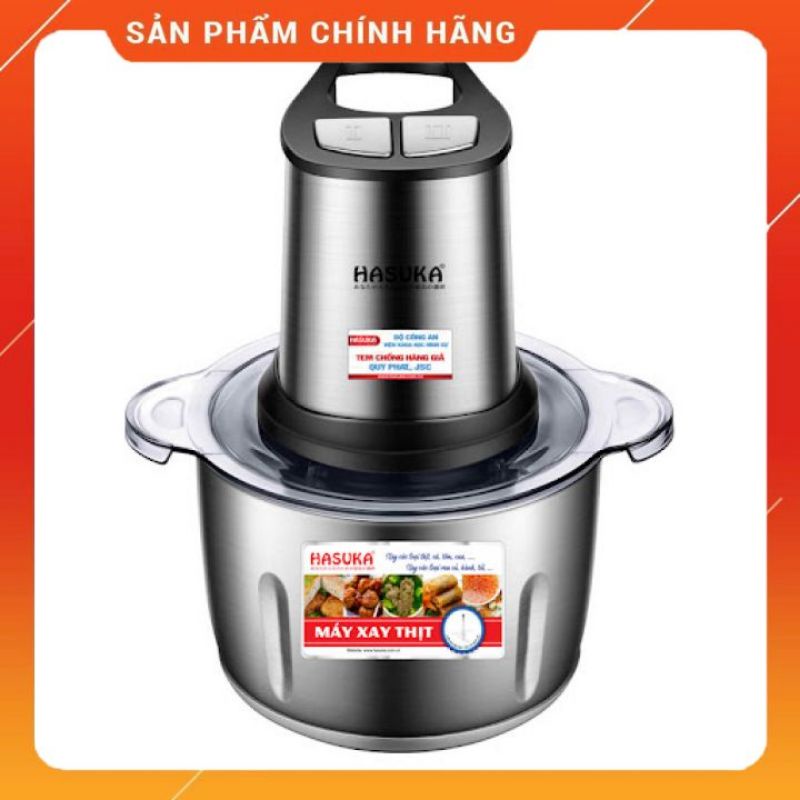 Máy xay thịt đa năng Hasuka HSK123 Bảo hành 12 tháng Cối inox 304 dung tích 2l Hàng chính hãng