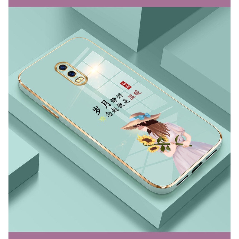 Ốp Điện Thoại Họa Tiết Năm Mới Mạ Điện Cho Oppo A83 A54 4G A94 4G A93 4G A74 4G Oppo A95 4G Oppo A91