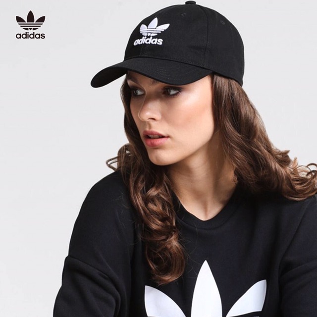 Nón đen logo trắng ba lá