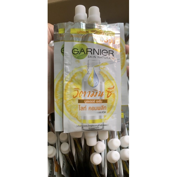 (Mini size) Tinh chất tăng cường sáng da mờ thâm Garnier 7.5ml