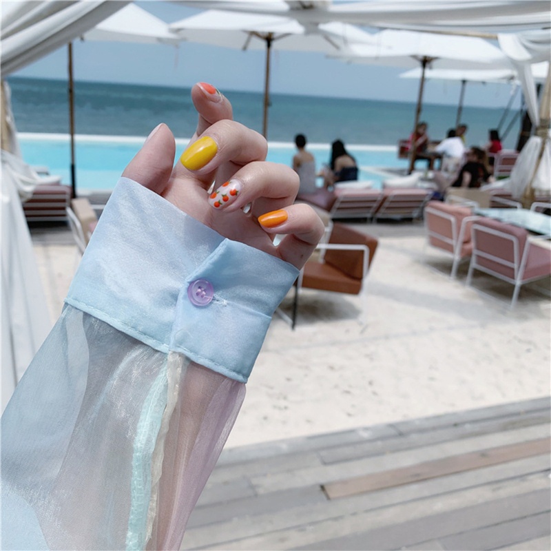 Áo Khoác Ngoài Bikini Dài Tay Chống Nắng Thời Trang Mùa Hè Cho Nữ