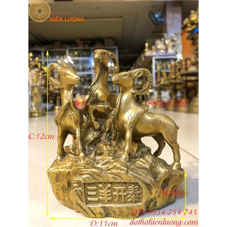 Tượng Tam Dương Phong Thủy Cao 12cm