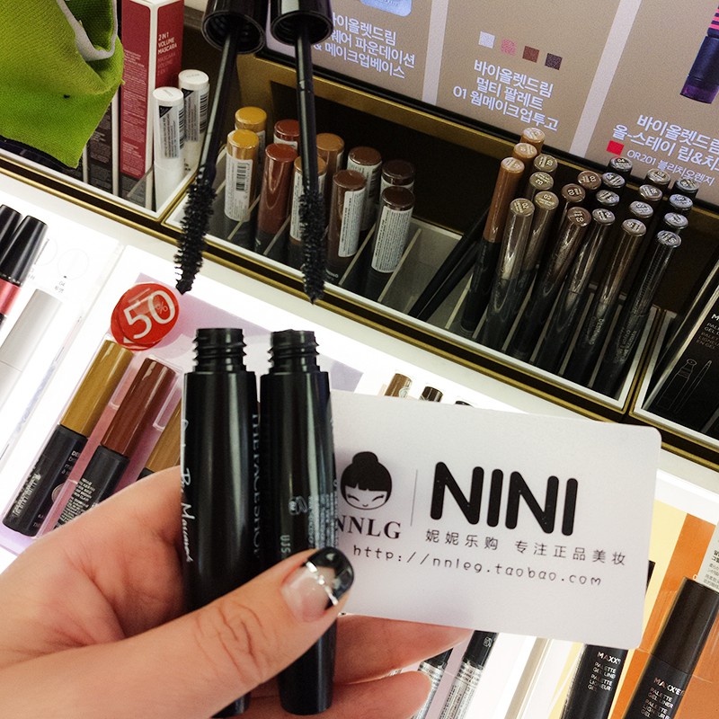 THE FACE SHOP (Hàng Mới Về) Mascara Màu Đen Làm Dài Và Dày Mi Chống Thấm Nước Không Nhòe