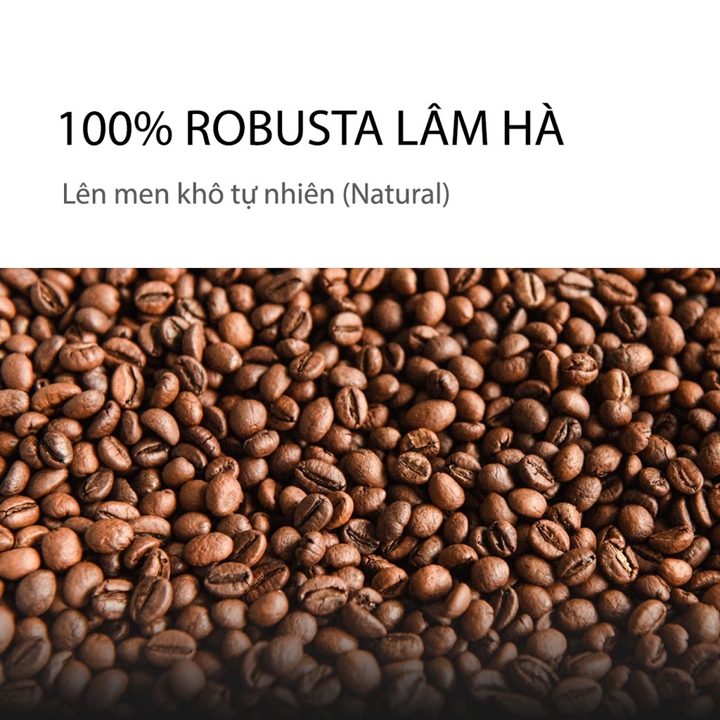 Cà phê phin đậm Robusta rang mộc