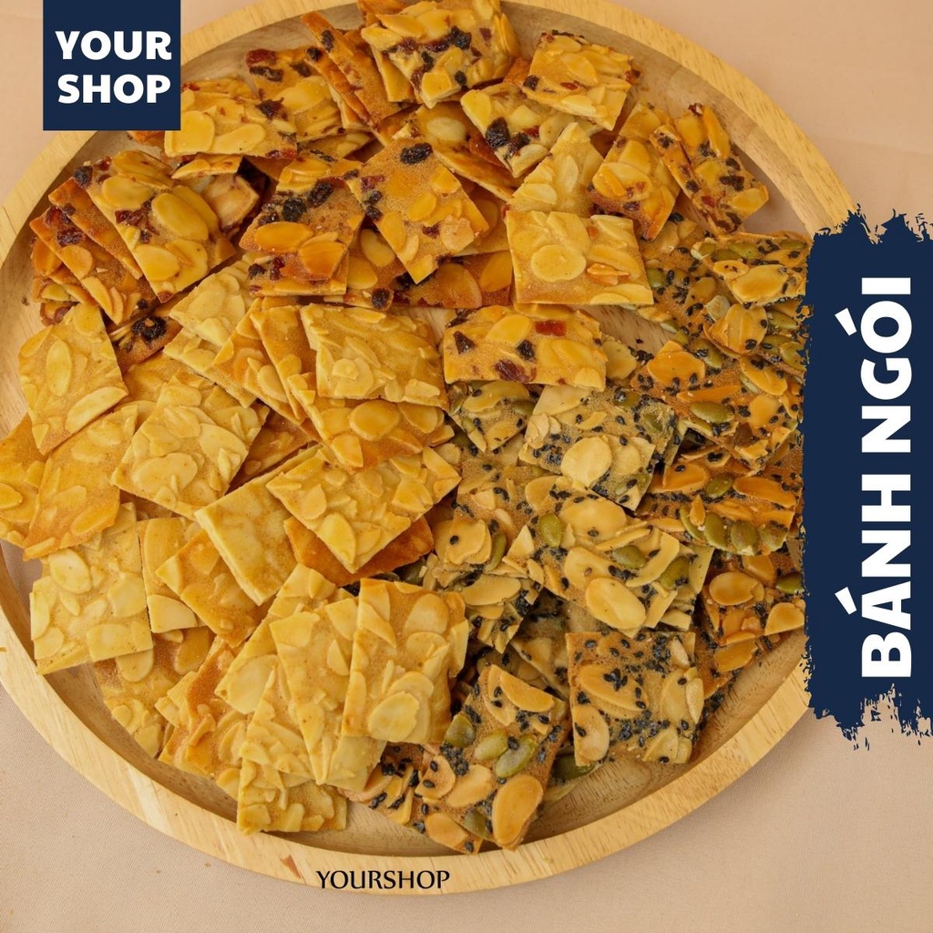Bánh Ngói Hạnh Nhân Ăn Kiêng Siêu Hạt Chuẩn Keto by Yourshop