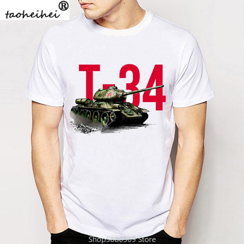 Áo Thun Tay Ngắn Cổ Tròn In Hình Xe Tăng World War 2 T 34 Thời Trang Chất Lượng Cao Cho Nam Và Nữ