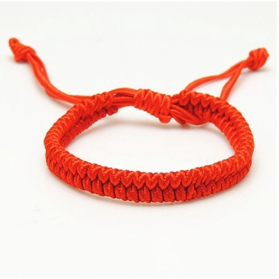 Vòng Tay Bện Dây Đỏ May Mắn