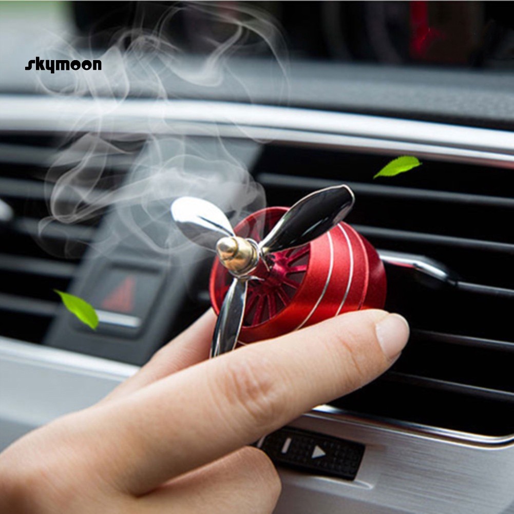 Kẹp nước hoa gắn lưới thoát khí điều hòa có đèn LED cho ô tô
