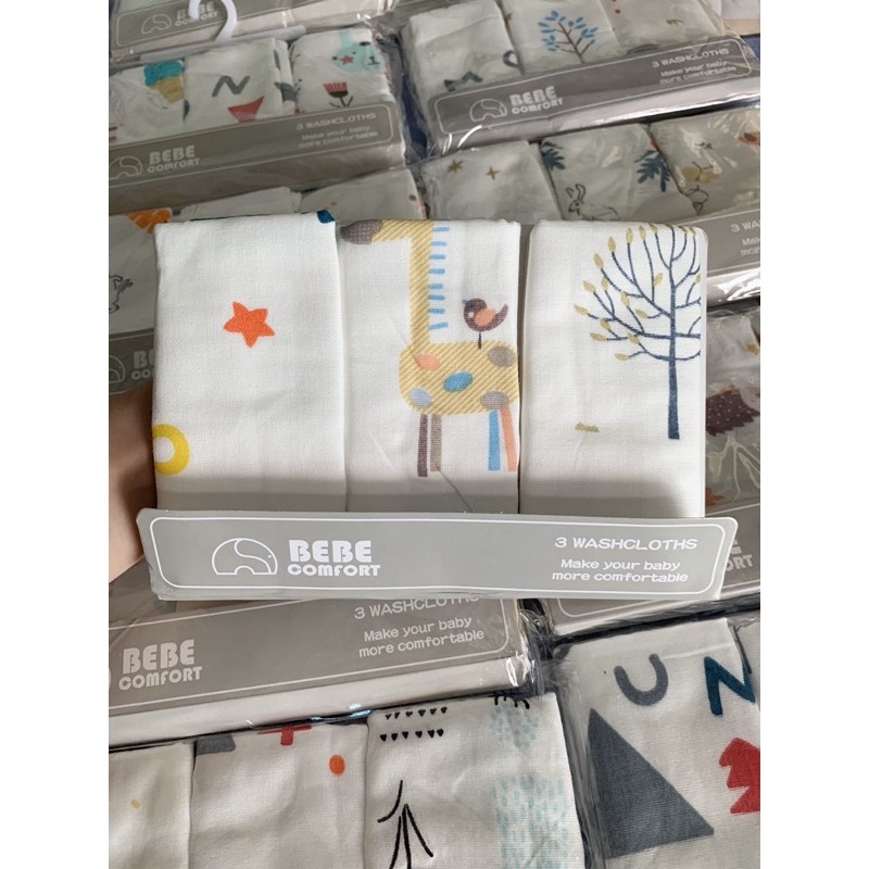 Set 3 khăn mặt Bebe comfort xịn