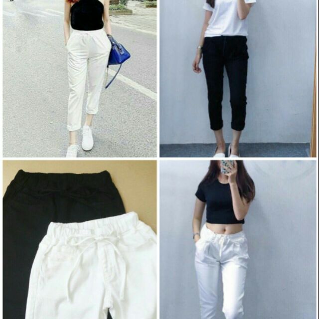 Quần baggy chất kaki thun dây rút