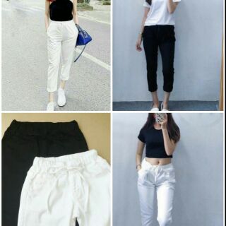 Quần baggy chất kaki thun dây rút