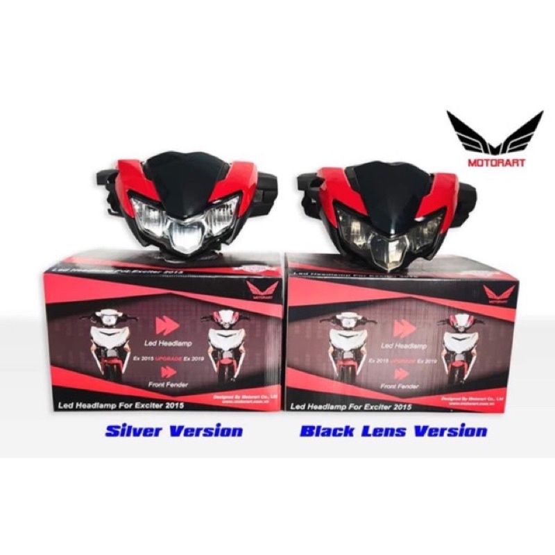 Đầu đèn exciter 2019 gắn lên  exciter 2016 .Chính hãng Motorart full bộ lên xe