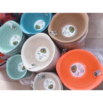 Bộ Thau Rổ Nhựa Cao Cấp 30cm Inochi, Thau Rổ Nhựa Đa Năng Chắc Chắn, Sang Trọng Gọn Gàng, An Toàn Cho Sức Khỏe