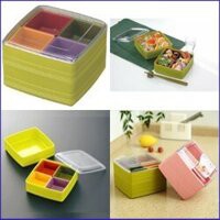Hộp đựng mứt Tết, bánh kẹo, đồ ăn 2 tầng (cỡ to) nội địa Nhật