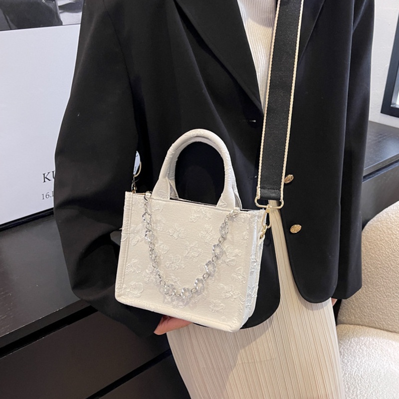 Túi đeo chéo vai IELGY dây bản rộng dệt lụa jacquard sức chứa lớn thời trang cho nữ