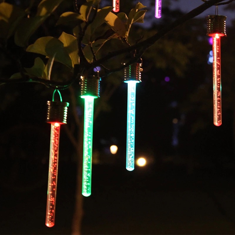 Đèn LED Thay Đổi Màu Sắc Sử Dụng Năng Lượng Mặt Trời Bằng Acrylic Chống Thấm Nước Dùng Trang Trí Tiệc Giáng Sinh