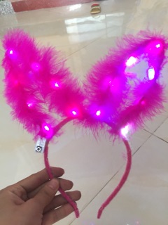 BỜM THỎ PHÁT SÁNG CHO BÉ CHƠI TRUNG THU