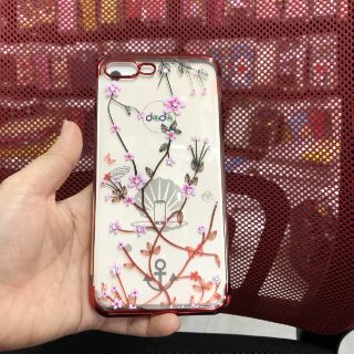 Ốp Iphone 7plus/8plus dẻo viền xi màu in hoa