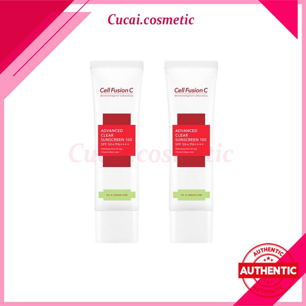  Kem chống nắng CELL FUSION C Advanced Clear Sunscreen 100 SPF 50+ / PA++++ 50ML