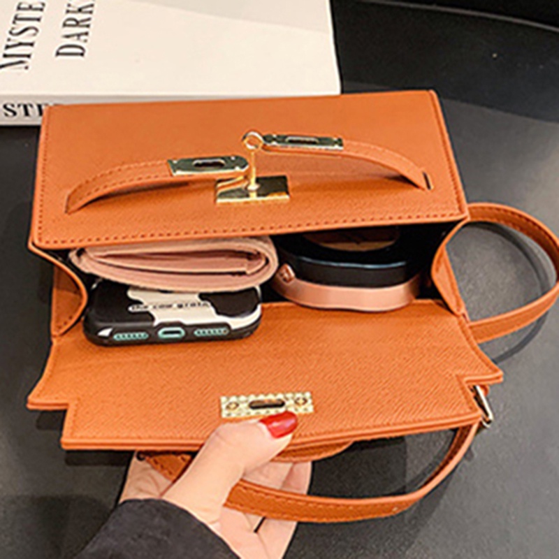 Túi đeo chéo vai IELGY màu trơn thanh lịch cho nữ