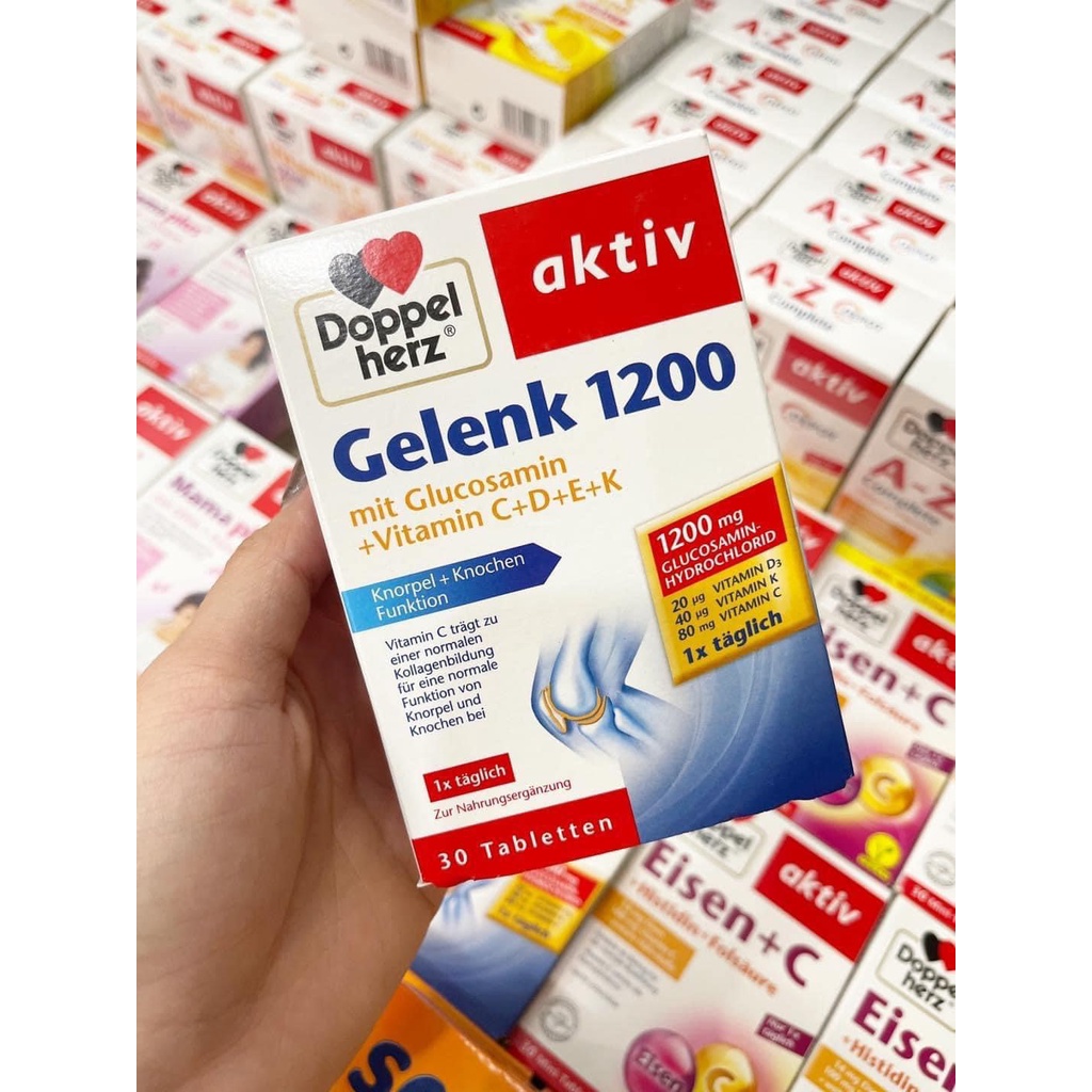 Viên xương khớp Gelenk ⚡ CAO CẤP ⚡ Viên uống bổ  xương khớp Gelenk 1200 Doppel- herz [ Đủ Bill mẫu mới ]