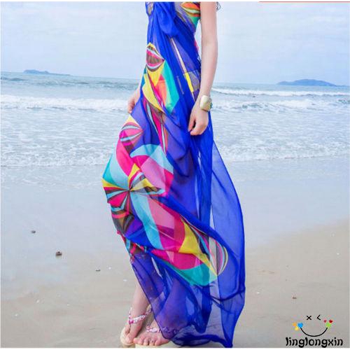 Khăn lụa sarong đi biển thiết kế giản dị thanh lịch với nhiều màu sắc để lựa chọn