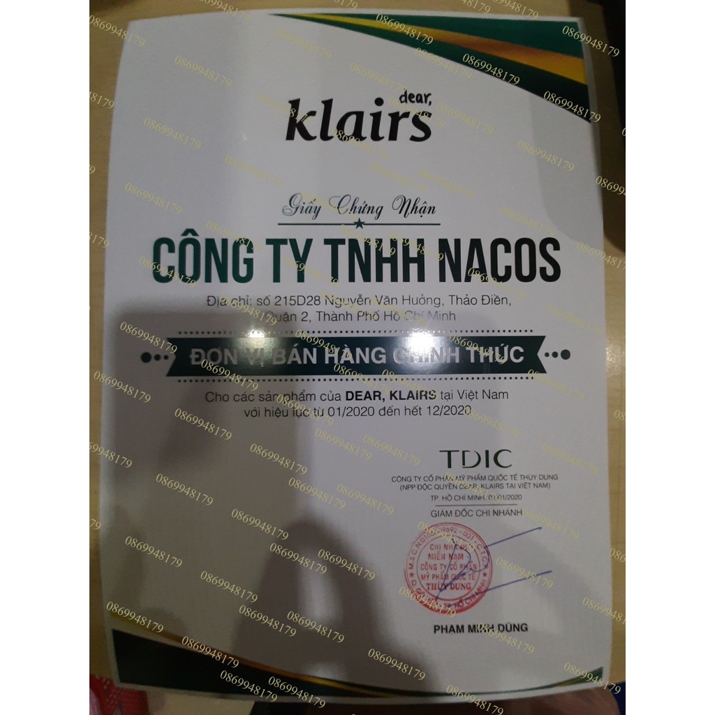 [CHÍNH HÃNG] Kem Dưỡng Phục Hồi Da Ban Đêm Klairs Midnight Blue Calming Cream 60ml