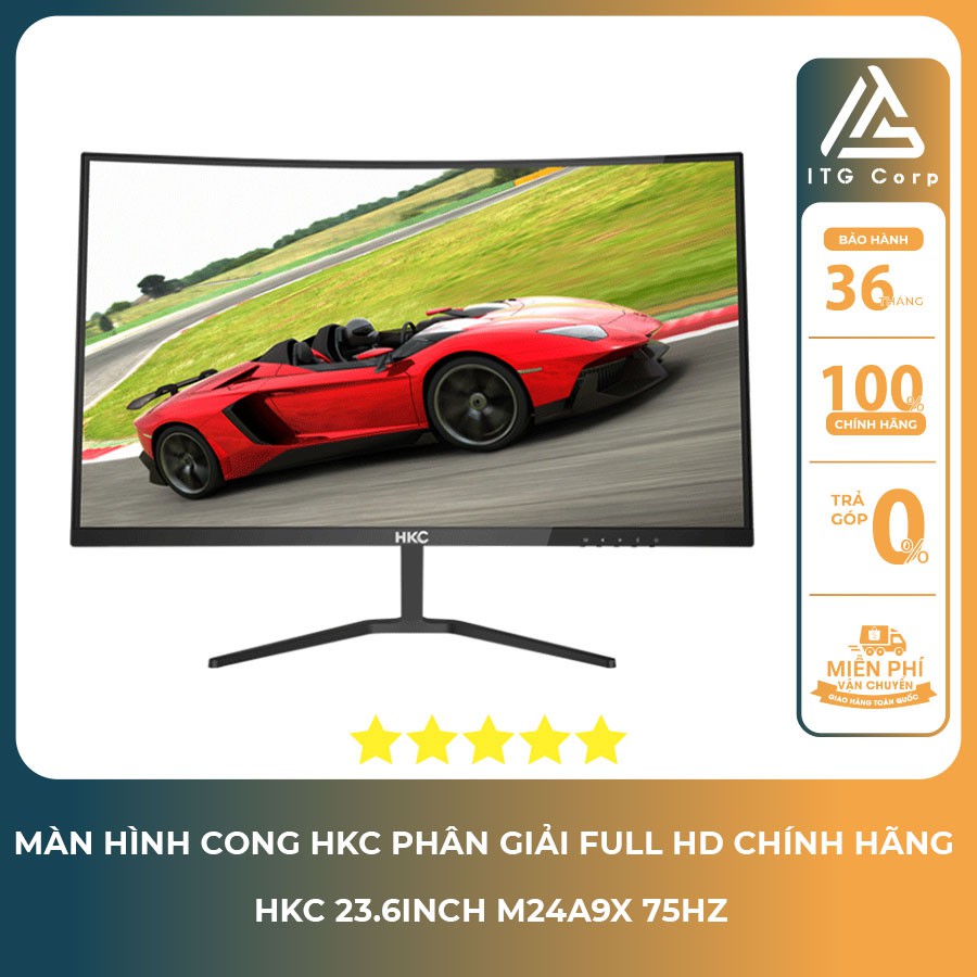 Màn hình HKC 23.6Inch M24A9X cong 75Hz Full HD - Màn hình LED cong