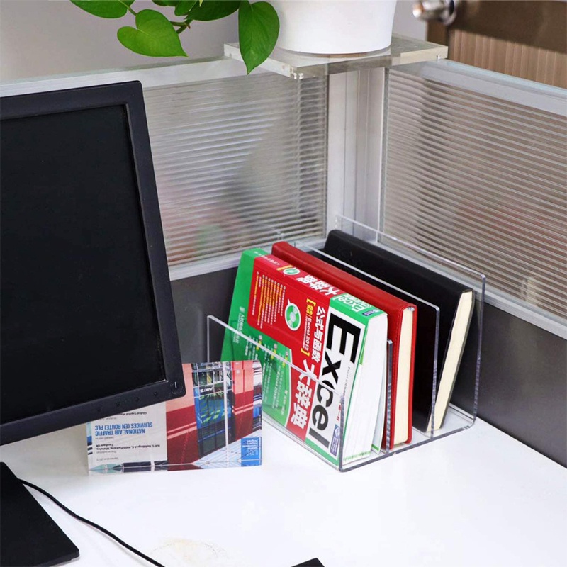 Wer 1 Khay Đựng Tài Liệu / Sách Bằng Acrylic Trong Suốt Sành Điệu