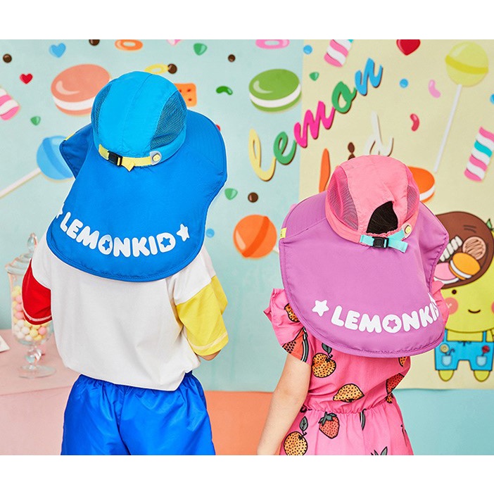 Mũ chống nắng Phom To Lemonkid | Rộng vành, che gáy chống tia UV cho bé 6 - 15 tuổi