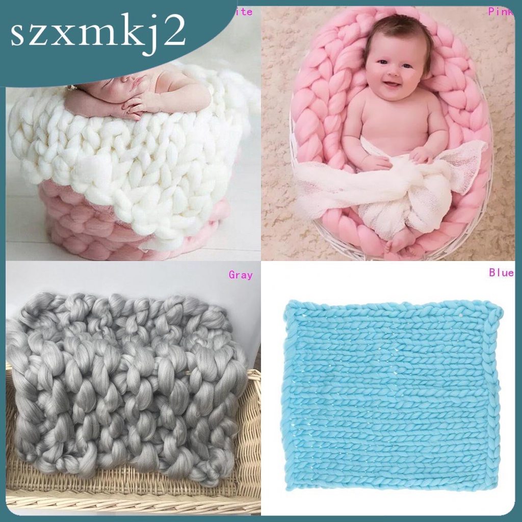 Chăn Len szxmkj2] Dùng Làm Đạo Cụ Chụp Ảnh Cho Bé Sơ Sinh