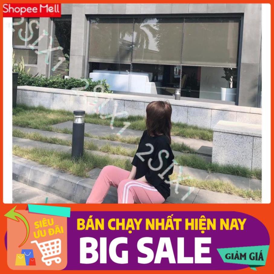 Set thể thao Quần Jogger Line Phối Áo Thun Tay Lỡ Unisex cho nam-nữ.Set Jogger Line Phối Thun Unisex