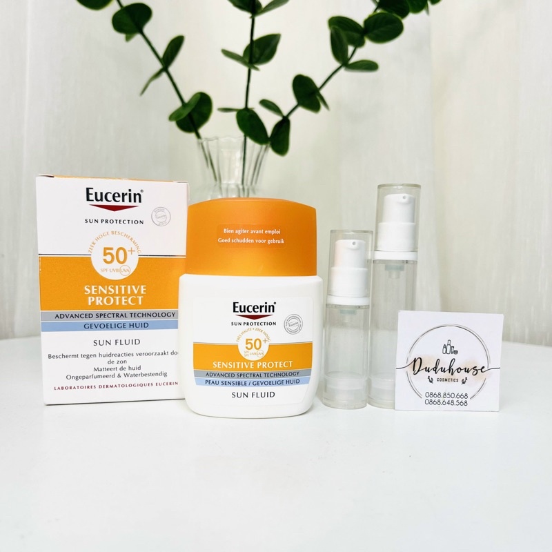 Kem chống nắng Eucerin Sun Fluid Sensitive Protect SPF 50+