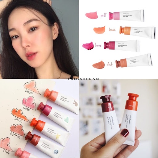 Má Hồng Glossier Cloud Paint Puff Beam Dawn Storm Dusk