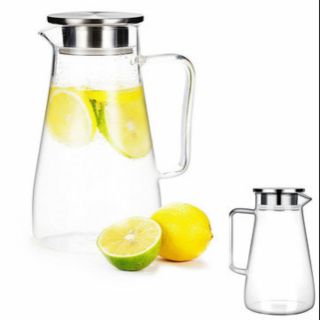 Bình thủy tinh trong suốt 1.4l đựng nước uống...