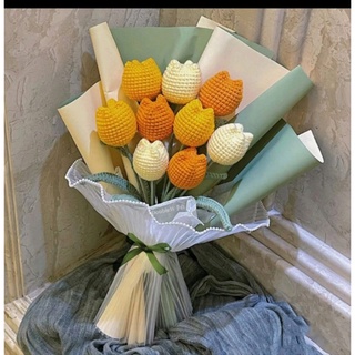 hoa tulip bằng len (handmade)