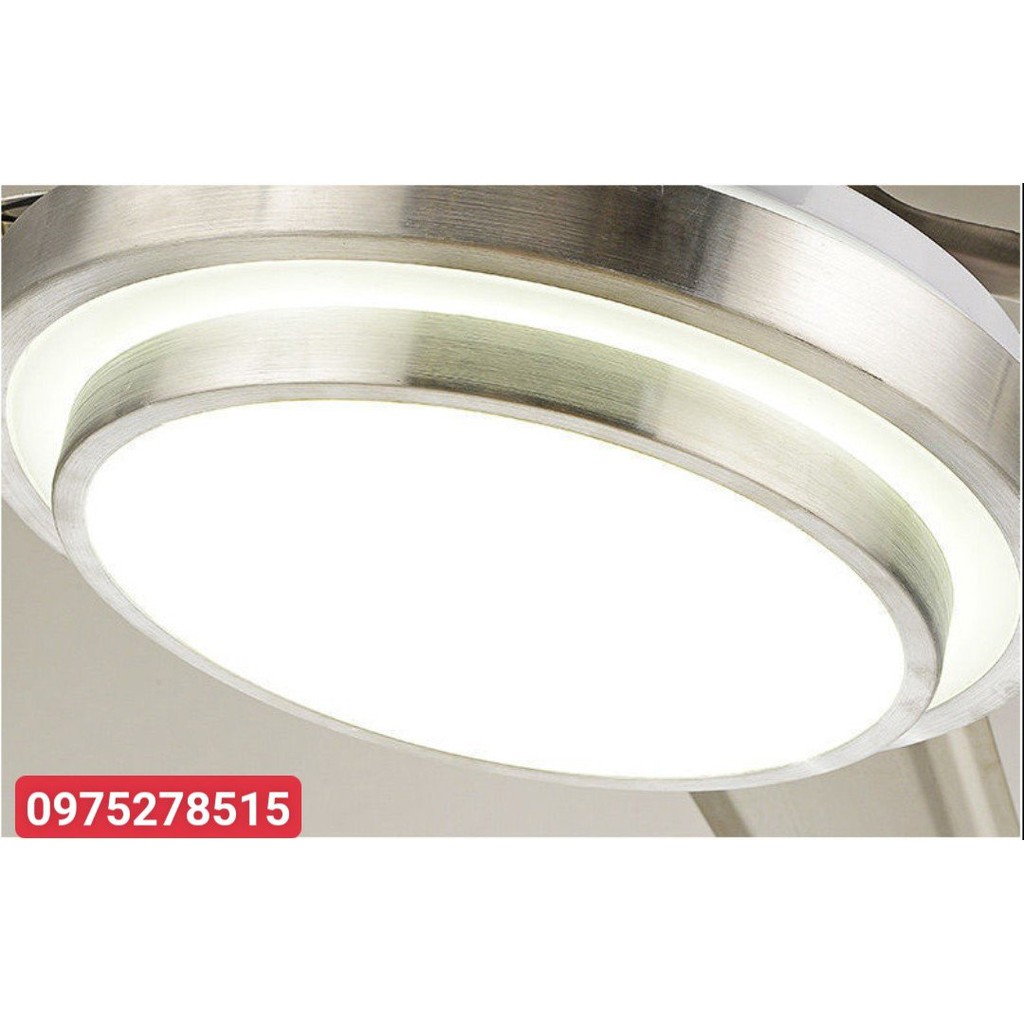 Quạt Trần Động Cơ Lõi Đồng INOX-05, Có 2 Chiều Gió- 3 Chế Độ Đèn LED,Đường kính quạt 1m35,Có Điều Từ Xa [Bảo Hành 5 Năm] | BigBuy360 - bigbuy360.vn