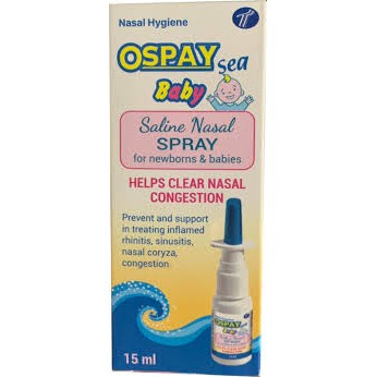 Ospay Baby Giúp ngăn ngừa và hỗ trợ điều trị viêm mũi, ngạt mũi, sổ mũi, viêm xoang