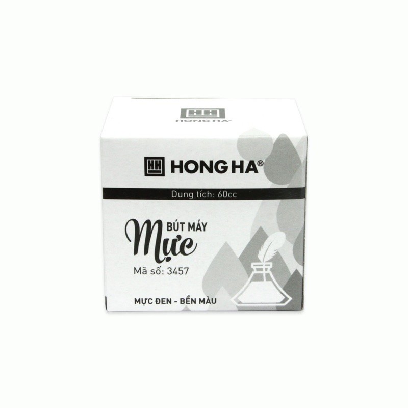 Mực lọ đen Hồng Hà 3457 - dành cho bút máy