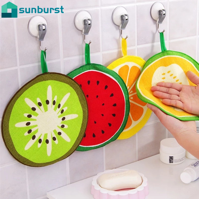 Khăn Lau Tay Treo Tường Hình Trái Cây Hoạt Hình