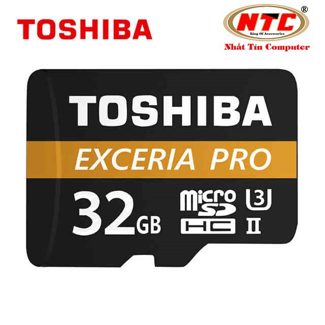 Thẻ nhớ MicroSDHC Toshiba Exceria Pro M501 32GB UHS-II U3 4K R270MB/s W150MB/s (Đen)