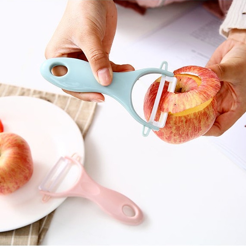 Dụng Cụ Gọt Vỏ Táo/Củ Quả Bằng Thép Không Gỉ Đa Năng Có Móc Treo Tiện Lợi Dành Cho Nhà Bếp