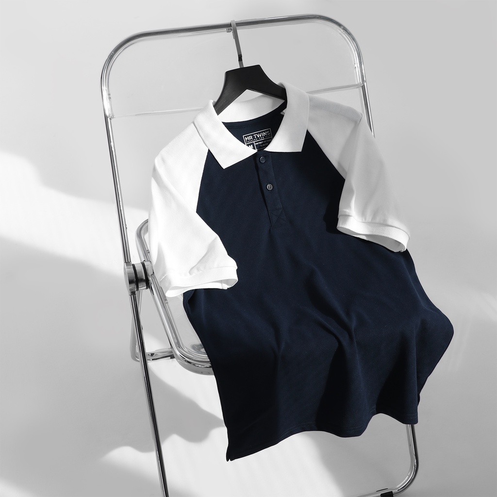 Áo Thun Polo Nam Phối Vai Vải Cotton Cá Mâp Xuất Xịn Chuẩn Form Thương Hiệu MrTwins®