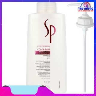 Dầu Gội Giữ Màu Tóc Nhuộm Wella Sp Color Save 1000ML