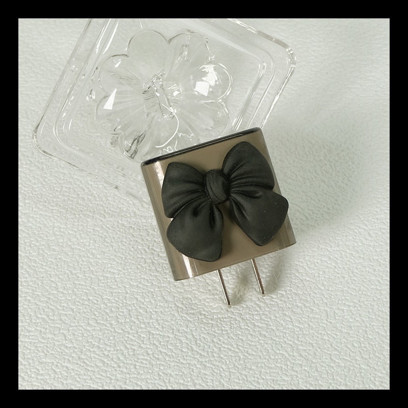 Ốp Điện Thoại Bảo Vệ Cho TPU Black Bow Style compatible for iPhone 11 12 13 Pro Max compatible for iPad Pro Air Mini 18w 20w