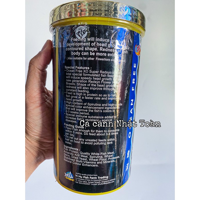 THỨC ĂN CHUYÊN HỖ TRỢ CÁ LA HÁN SUPER REDSYN XO OCEAN FREE 43% PROTEIN CHIỀT LẺ