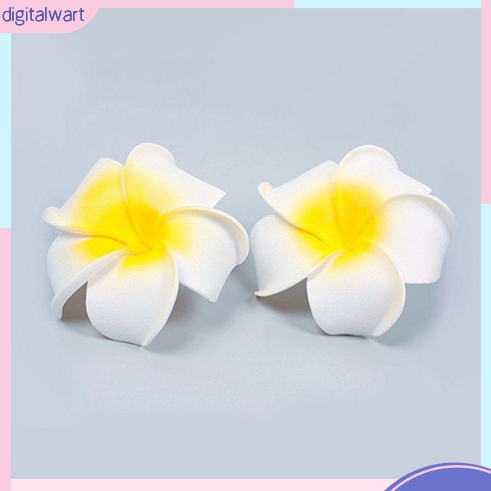 Set 2 Kẹp Tóc Hình Hoa Sứ Trắng Thời Trang Cho Nữ