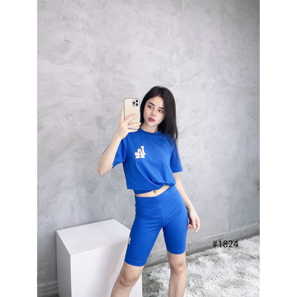(HÀNG XUẤT XỊN) Áo xanh 1824 M//L//B LIKEPLAY L//A BLUE TEE Made in V//N full tag code  Size XS S M L