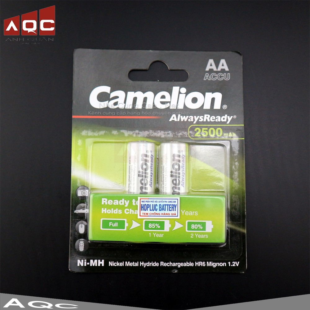 Pin sạc 2300mhA Camelion ALWAYS READY( vỉ 2 viên AA)